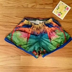 Cruz NWT Girls Tween Multi Colored Palm Beach Shorts NEW